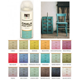 Pintura en spray efecto tiza vintage Pintyplus Chalk turquesa