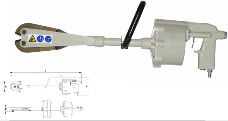 Cizalla neumatica LAR-RC10