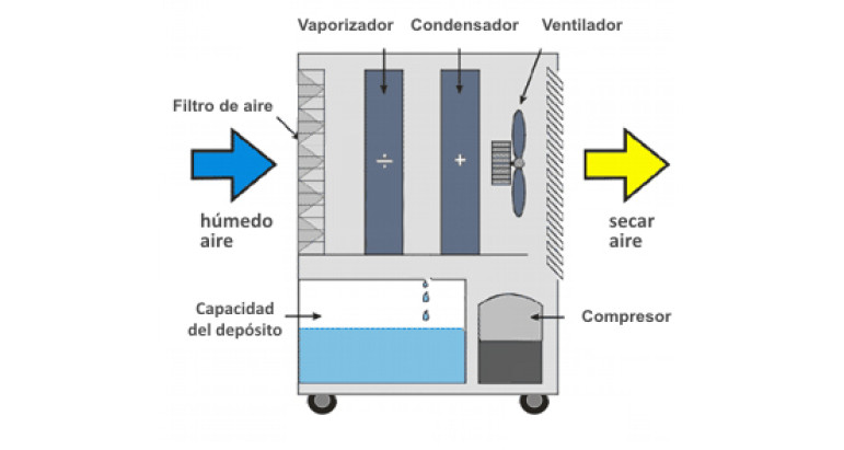 Así funciona un deshumidificador Master DH721