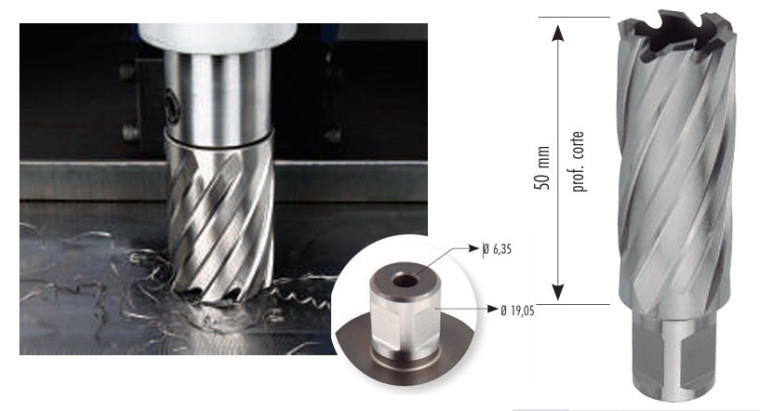 Corona Blue Master 500R para taladros con base electromagnética 