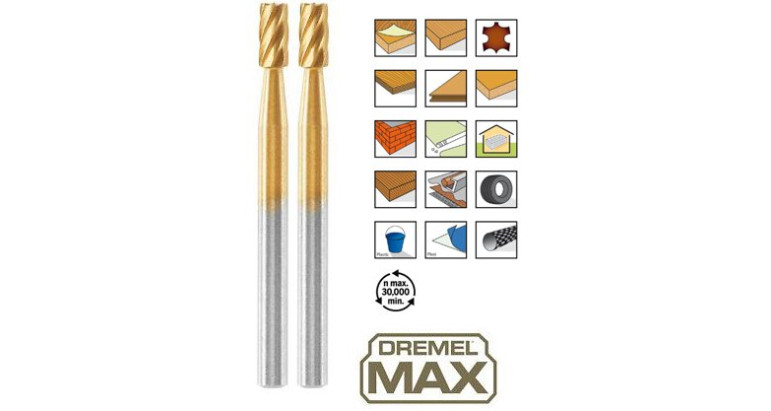 Dremel 194 Max 2 unidades de fresas para madera