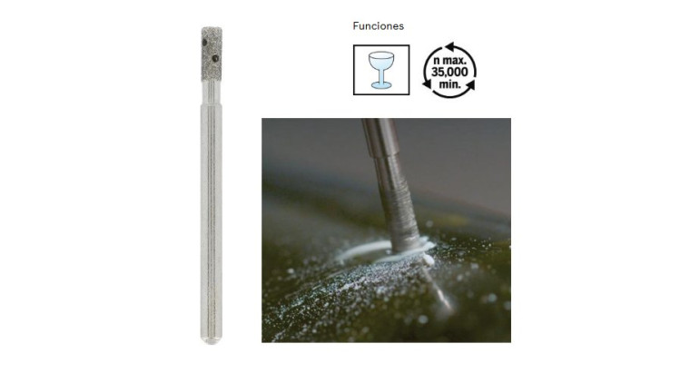 Dremel 662 Fresa de diamante para vidrio, cristal, ceramica
