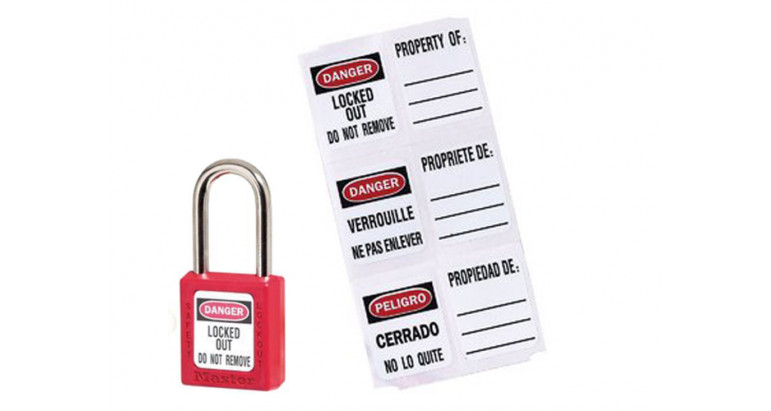 Etiquetas para candados Master Lock S140