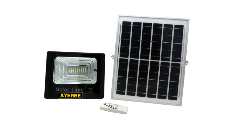 Foco solar Led 40W con mando a distancia