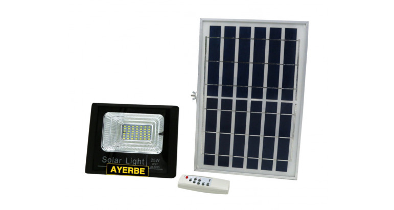 Foco solar 25w led con sensor de movimiento Ayerbe 620660
