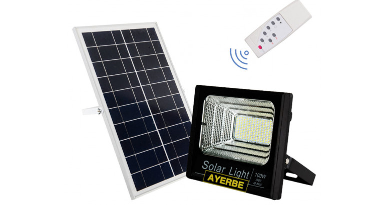Foco solar con sensor de movimiento 60W Ayerbe 620665