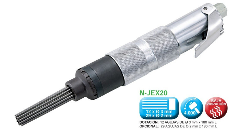 Martillete de agujas neumatico Nitto N-JEX20
