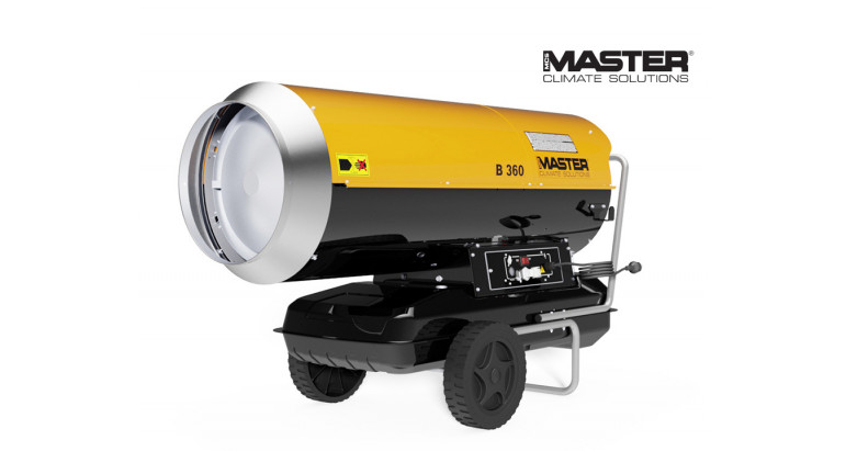 Master B360 el cañón de calor industrial a gasoil más grande del mercado