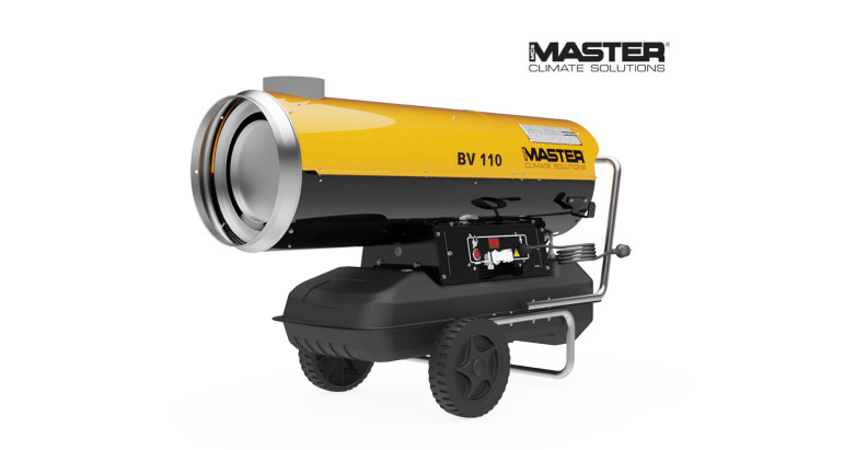 Master BV110 cañón de gasoil con chimenea para calentamiento de naves y grades espacios