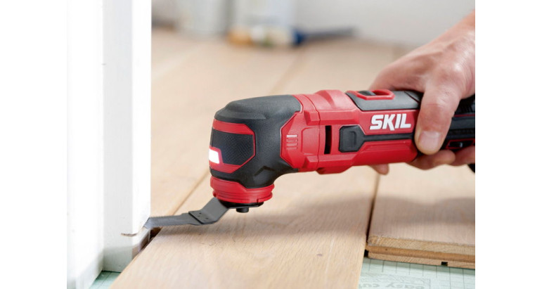 Skil 3620AA multiherramienta de batería imprescindible para la colocación de suelos de parquet  y colocación de puertas y rodapies