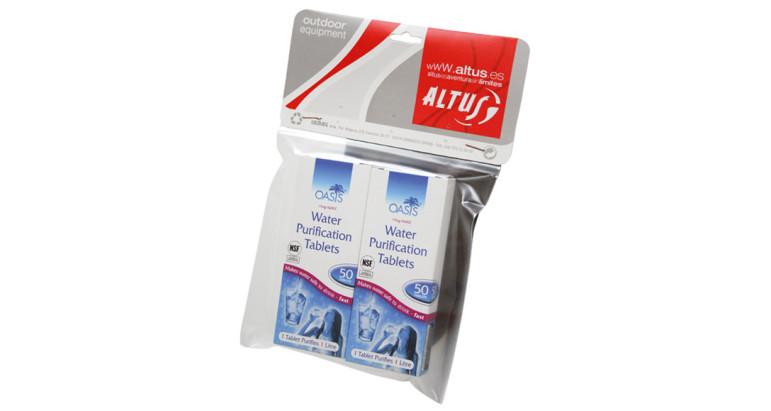 Pastillas para purificar agua Altus