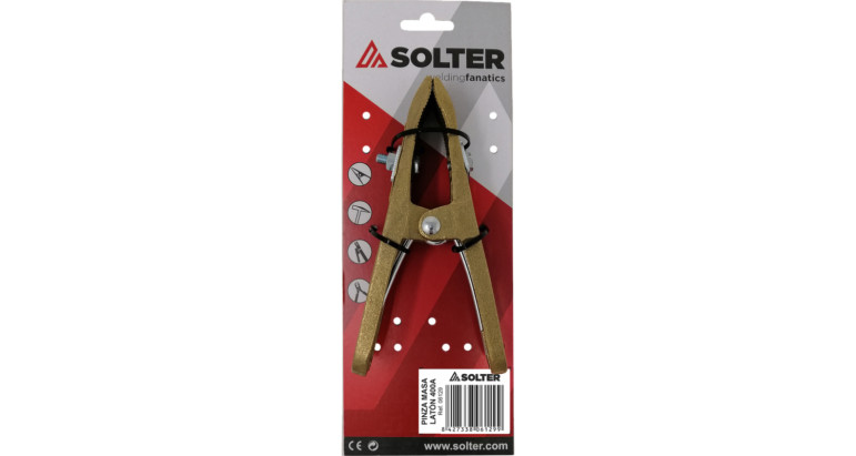 Pinza masa para soldar 400A Solter 06129