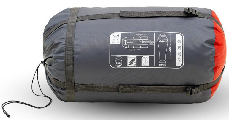 saco de dormir altus rojo