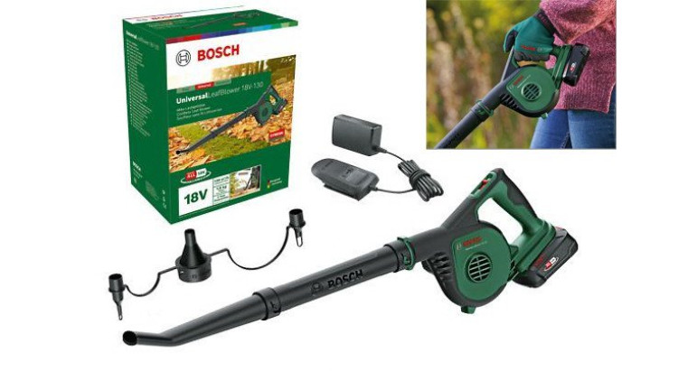 Soplador de hojas para jardín Bosch a bateria UniversalLeafBlower 18V-130