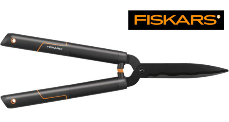 Tijeras cortasetos Fiskars HS22 con hojas de corte curvadas