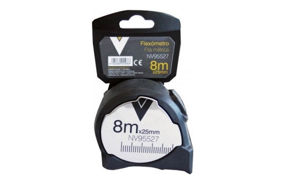 FLEXOMETRO METALICO CON FRENO 8 M X 25 MM