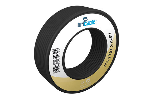 CABLE ELEC HILO FLEXIBLE H07V-K BRICABLE 1X1,5MM NE 100 MT 