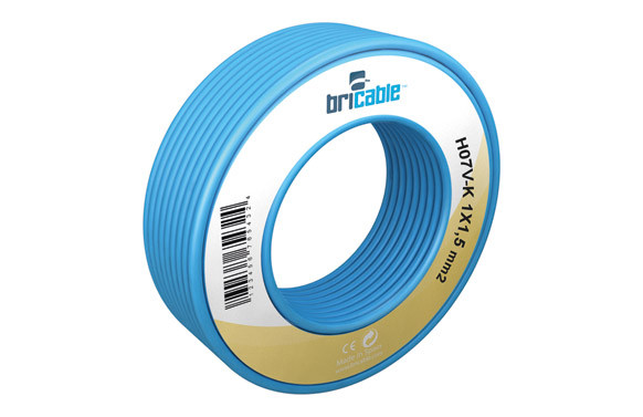 CABLE ELEC HILO FLEXIBLE H07V-K BRICABLE 1X2,5MM AZ 100 MT 