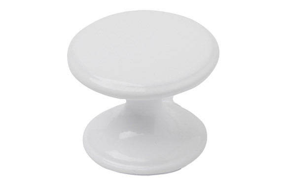 POMO MUEBLE ZAMAK BLANCO 32X27MM