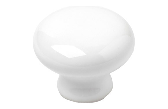 POMO MUEBLE PORCELANA BLANCO 30MM