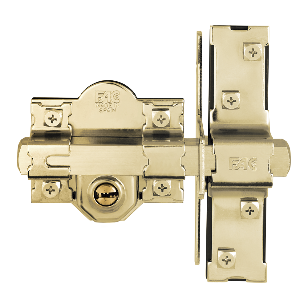 CERROJO 946LP/80 SISTEMA L UVE, CILINDRO Ø 30X50MM DORADO