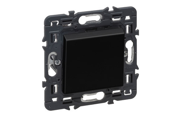 CONMUTADOR ELEC 9X9X3,8CM EMP SIMP ABS DARK VALENA NEXT LEGR 
