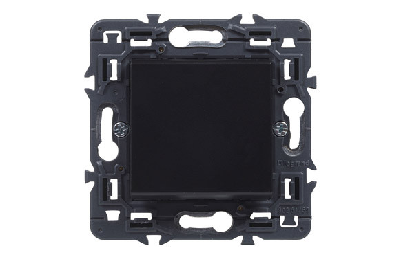 PULSADOR ELEC 9X9X3,8CM EMP ABS DARK VALENA NEXT LEGRAND 