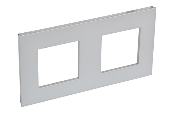 MARCO ELEC 10X20X1,9CM EMP 2 ELEMENTOS ABS ALUM VALENA NEXT 