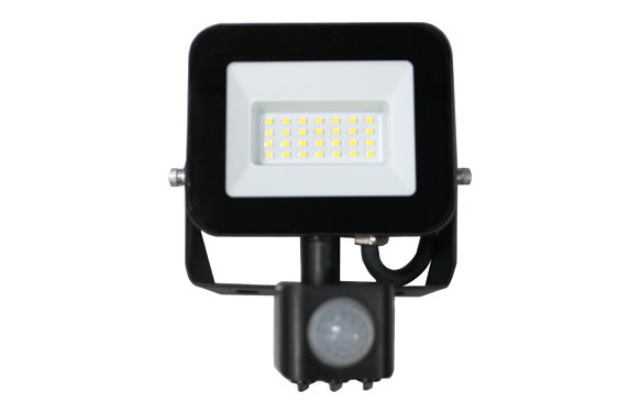 PROYECTOR LED PLANO 20W IP44 1800LM 6500K MET NE S/MOV 