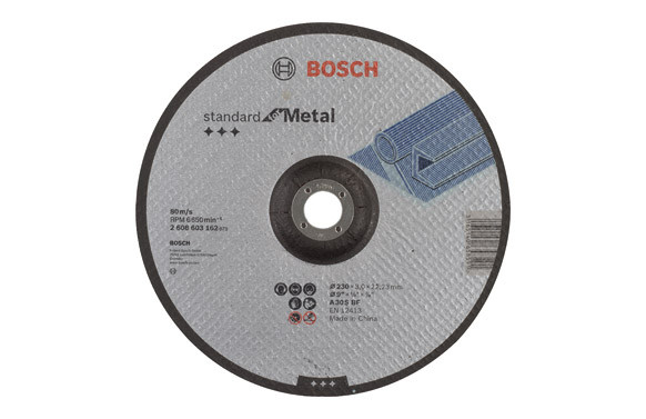 DISCO CORTE METAL CONCAVO 230X3X22,23MM BOSCH 