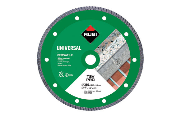 DISCO CORTE G.OBRA 230 MM DIAM BASIC LINE T230-BL RUBI 
