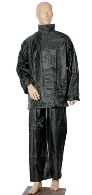 TRAJE DE AGUA NILON PVC VERDE INGENIERO TALLA 3XL