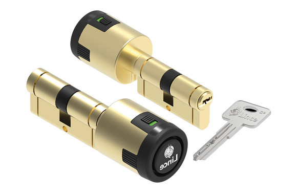 CILINDRO CPLUS CON ALARMA 35-35 LATON, 5 LLAVES