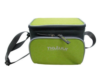 NEVERA CAMPING FLEXIBLE VERDE Y GRIS 5 L