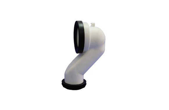 MANGUITO EVACUACION INODORO 210MM PARED COMP. DUAL PP T-122