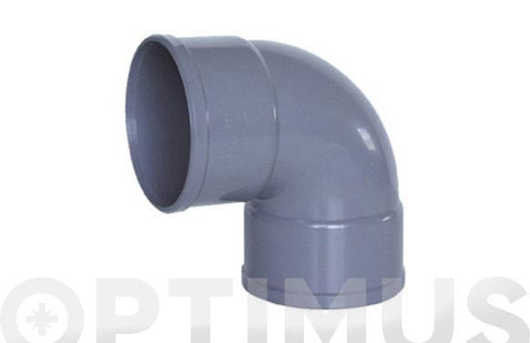 CODO EVACUACION H-H PVC 87º Ø 32MM