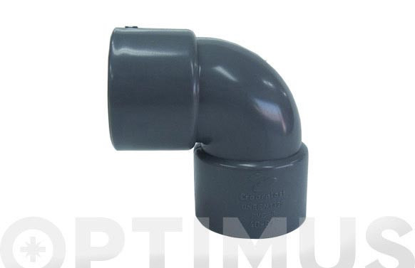 CODO EVACUACION H-H PVC 87º Ø 40MM
