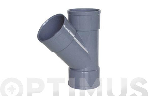 DERIVACION EVACUACION H-H PVC 45º Ø 50MM
