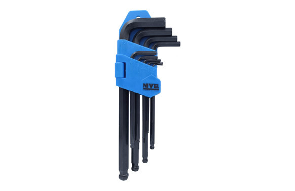 LLAVE ALLEN P/BOLA 1,5-10MM LARGA NE NIVEL 9 PZ 