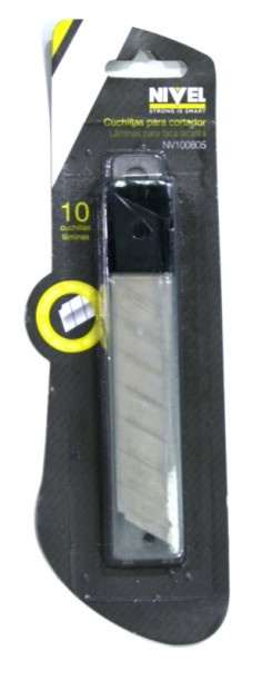 CUCHILLA CUTER 18 MM 10 PIEZAS