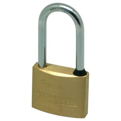 CANDADO 40MM ARCO LARGO LATON NIVEL 