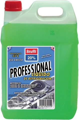 ANTICONGELANTE REFRIGERANTE 5LT 20% 11º REFR. VERDE KRAFF