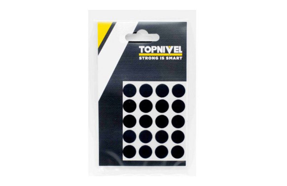 TAPON CUBRETORNILLO ADHESIVO NEGRO 20UDS