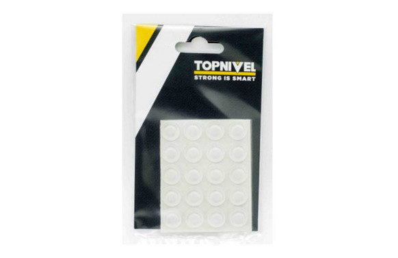 TOPE PROT.GOLPES 13X 4MM ADH ANTIDESL TRA NIVEL 25 PZ 