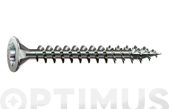 TORNILLO MADERA CABEZA PLANA TORX INOX A2 4 X 40 MM CAJA 125 UNID