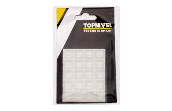 TOPE PROT.GOLPES 12,5X12,5X5,8MM ADH ANTIDESL TRA NIVEL 20 P 