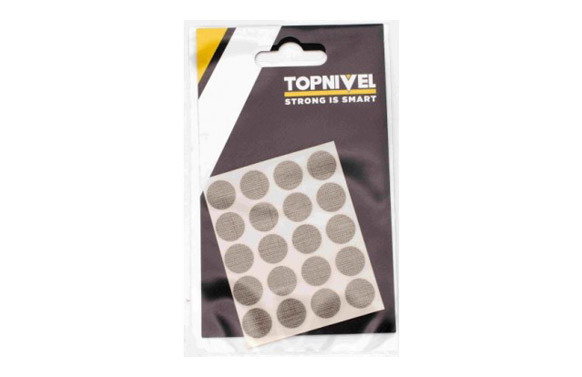 TAPON CUBRETORNILLO ADHESIVO OSCURO 20UDS