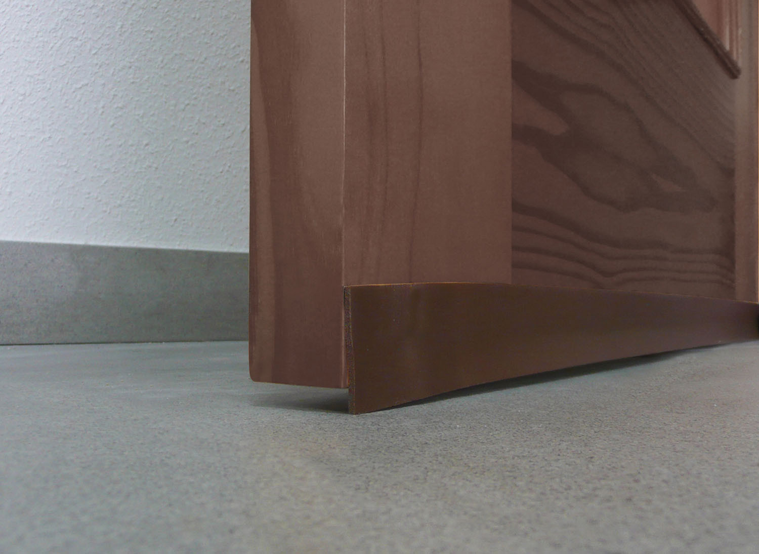 BURLETE BAJO PUERTA ADHESIVO PVC 40 MM X 1 M MARRON