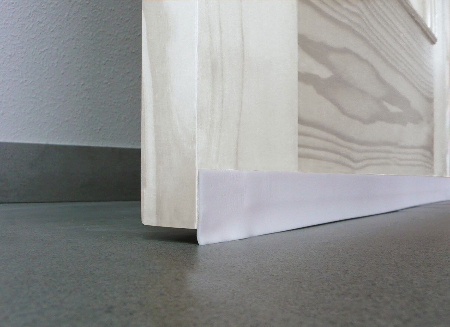 BURLETE BAJO PUERTA ADHESIVO PVC 40 MM X 1 M BLANCO