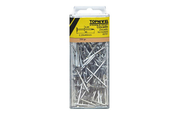 CLAVO FIJ C/PL. 2,2X040MM 250GR NIVEL 